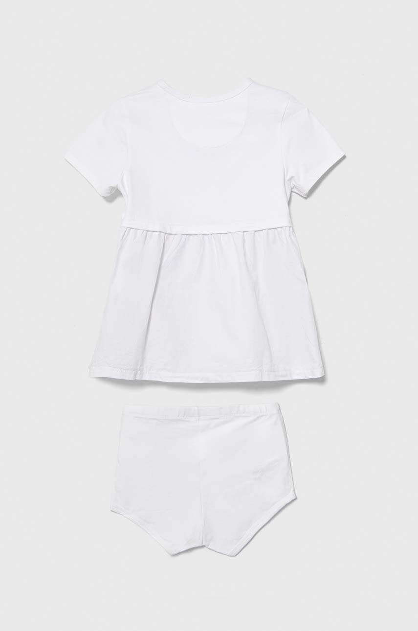 Сукня для немовлят Calvin Klein Jeans колір білий mini пряма