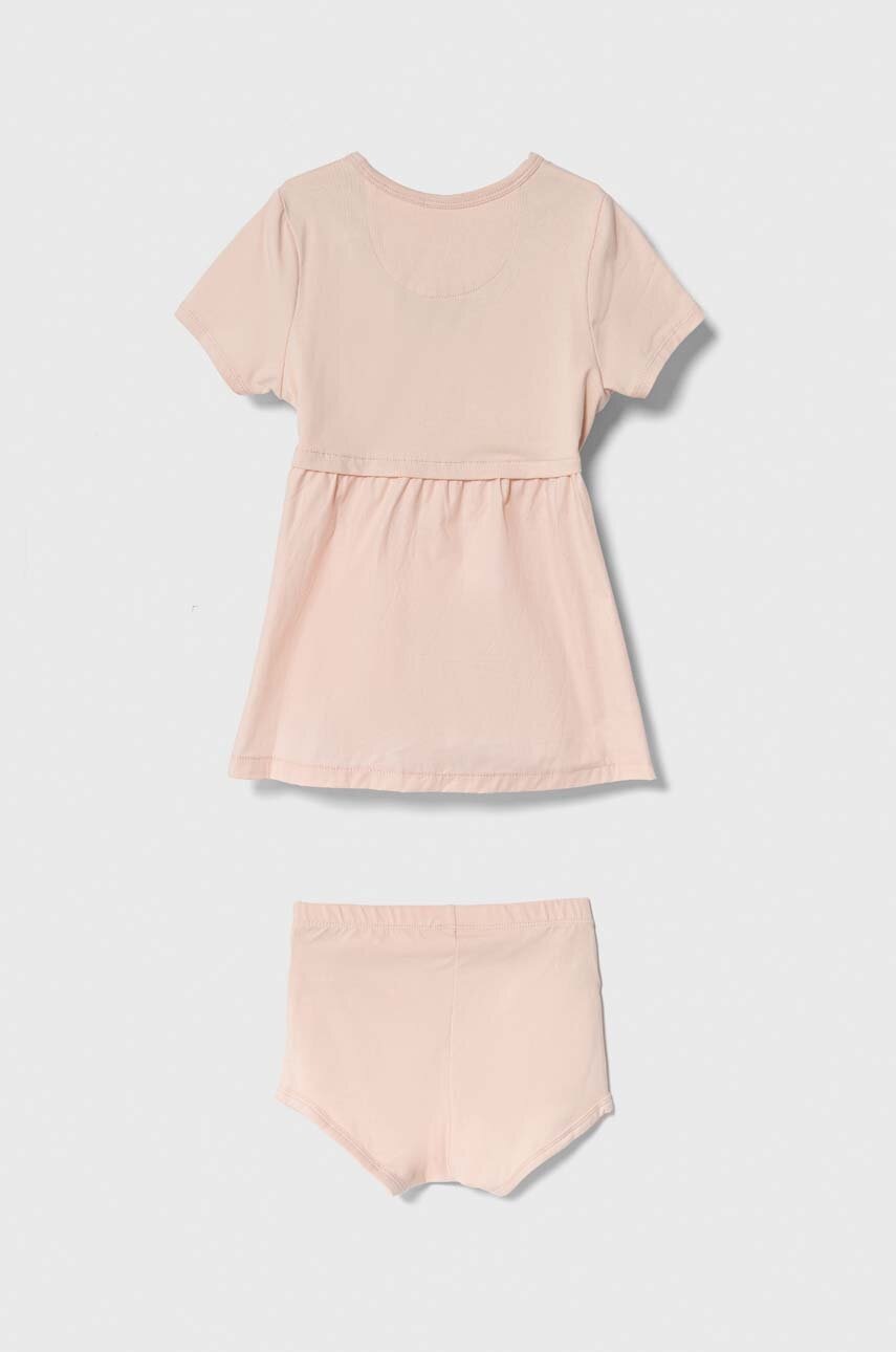 Платье для младенцев Calvin Klein Jeans цвет розовый mini прямое