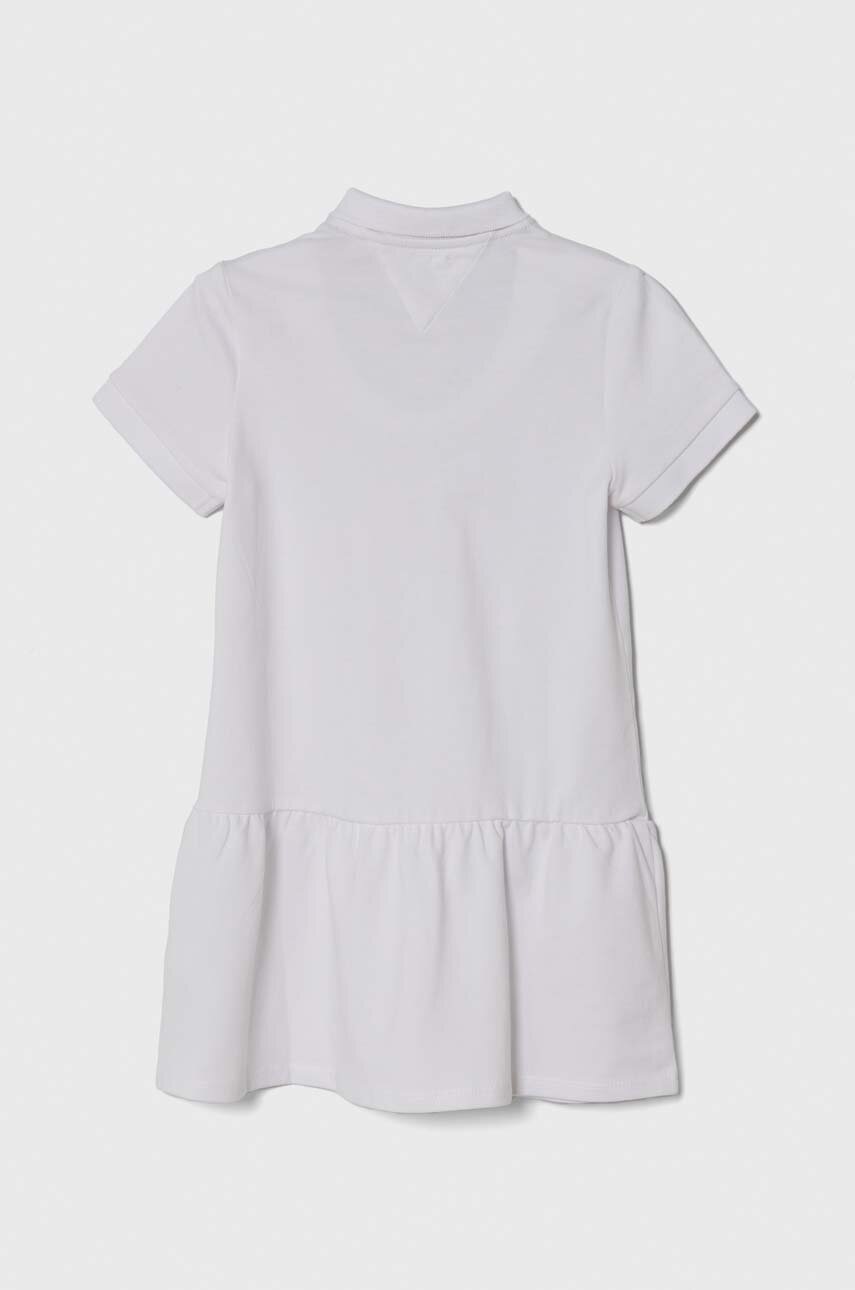 Детское платье Tommy Hilfiger цвет белый mini расклешённая