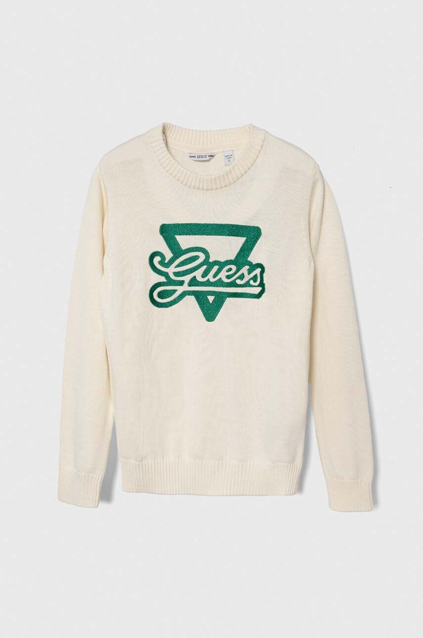 

Детский свитер Guess цвет бежевый лёгкий