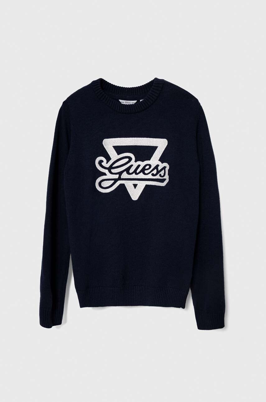 

Дитячий светр Guess колір синій легкий
