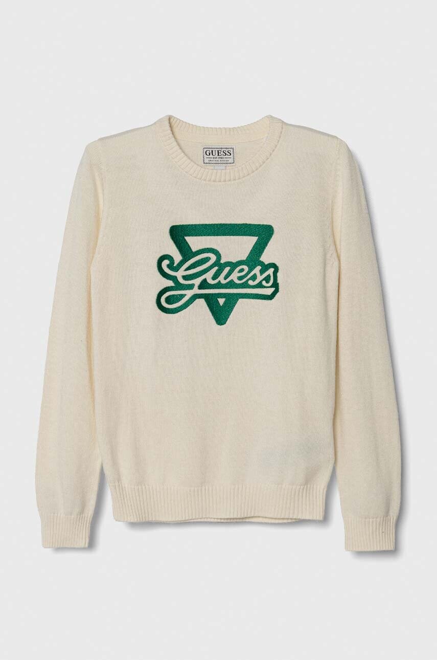 

Детский свитер Guess цвет бежевый лёгкий