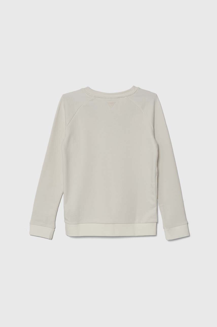 Дитяча кофта Guess колір бежевий з аплікацією