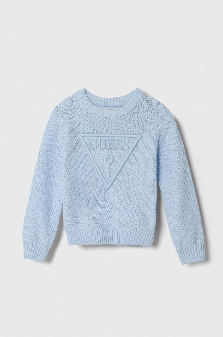 E-shop Dětský bavlněný svetr Guess lehký