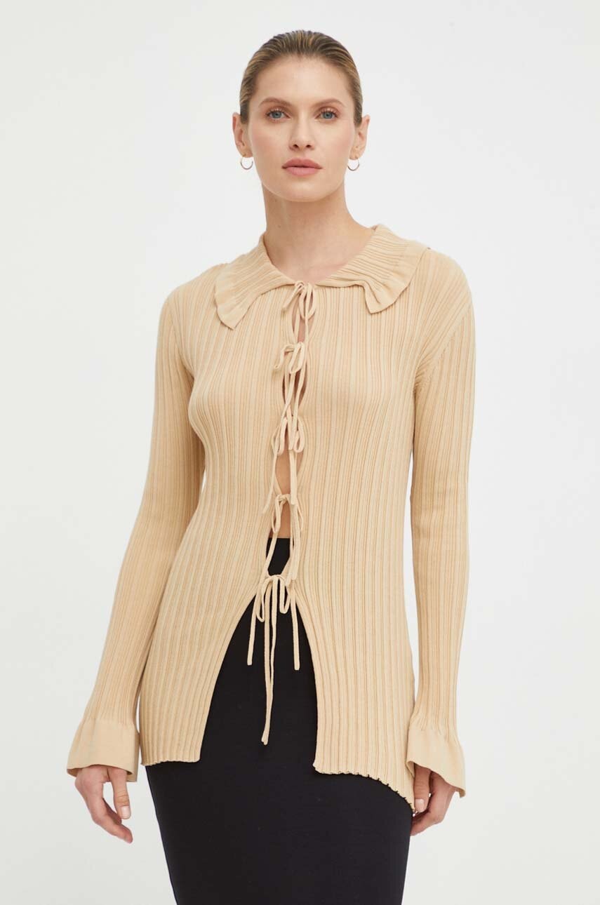 By Malene Birger cardigan culoarea bej, light