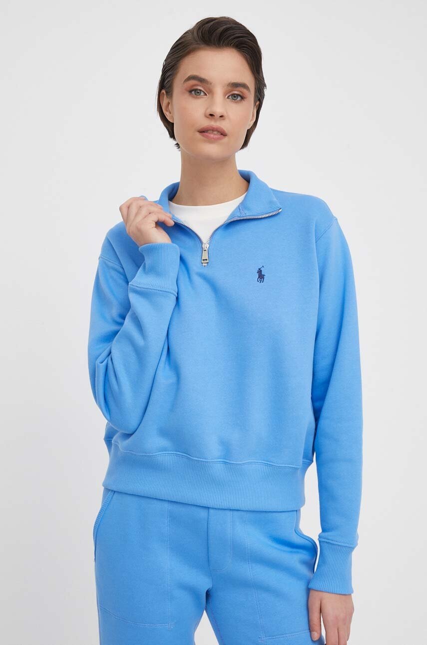 

Суичър Polo Ralph Lauren в синьо с изчистен дизайн 211931067, Син