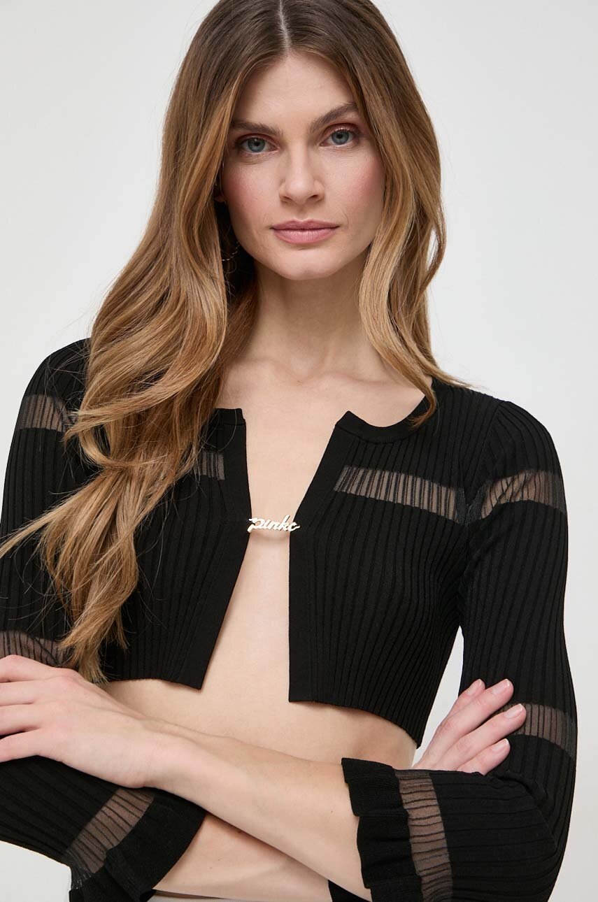 

Блуза Pinko в черно с изчистен дизайн 102969.A1NA, Черен