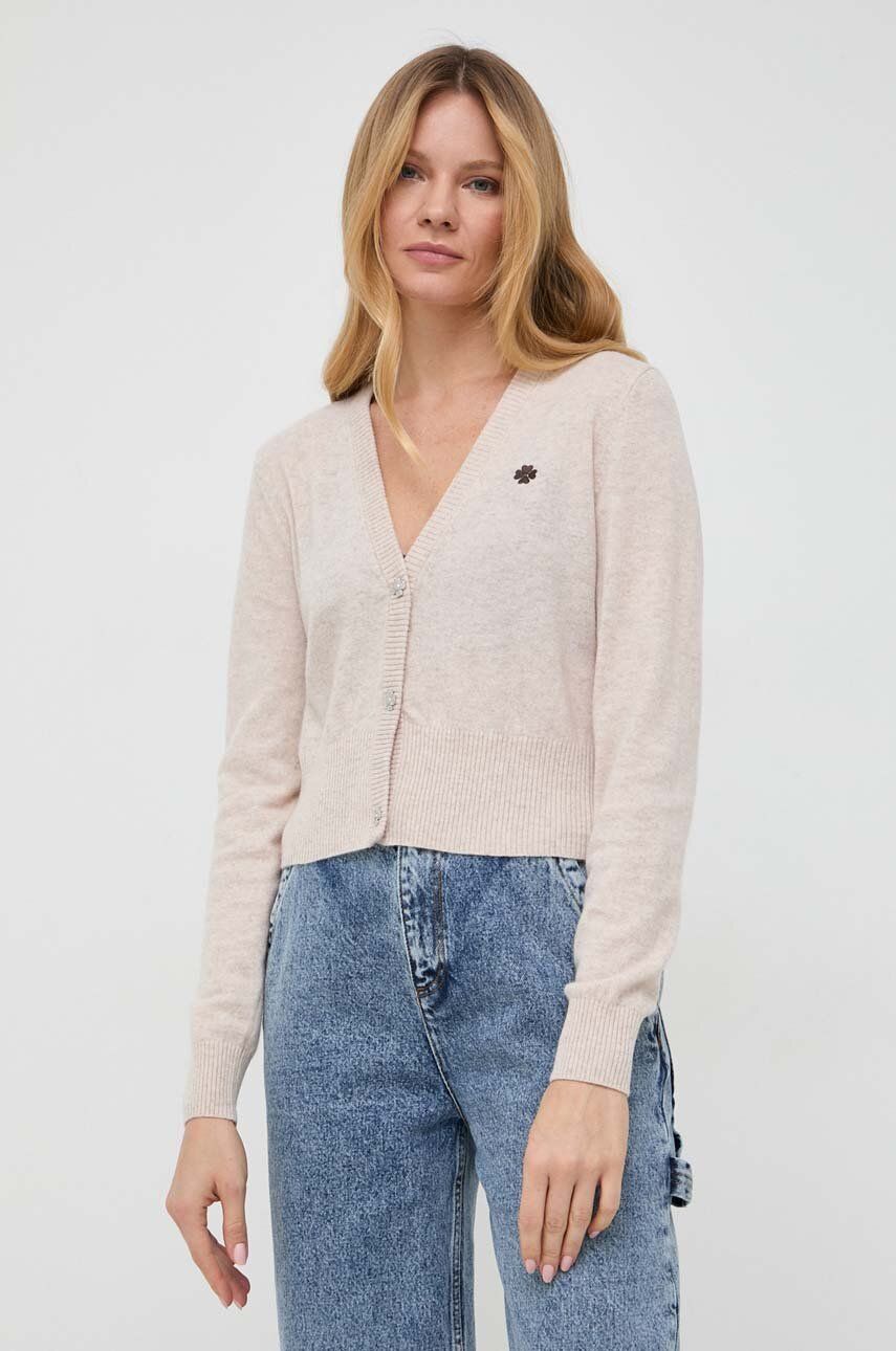 E-shop Vlněný svetr Miss Sixty béžová barva, lehký