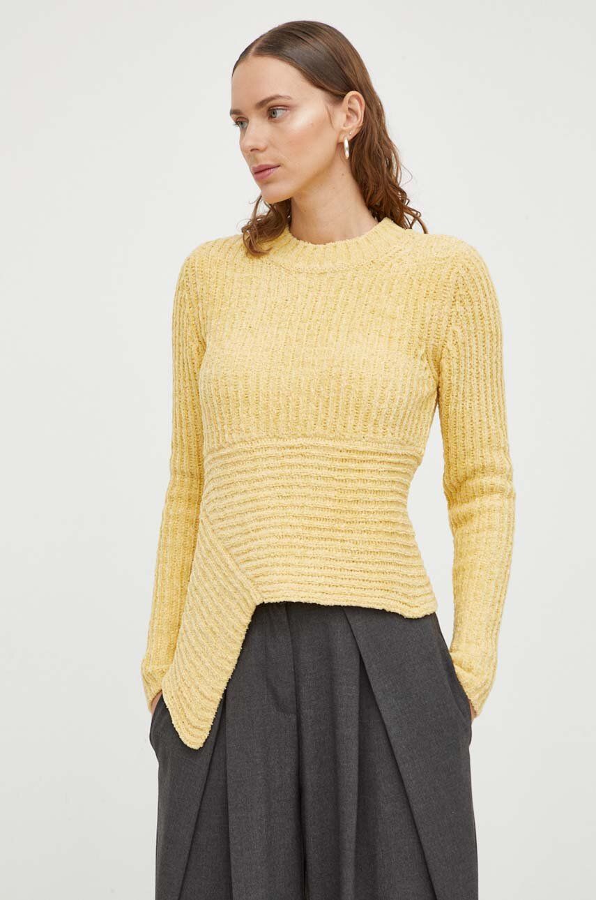 Lovechild pulover femei, culoarea galben, călduros 8794160