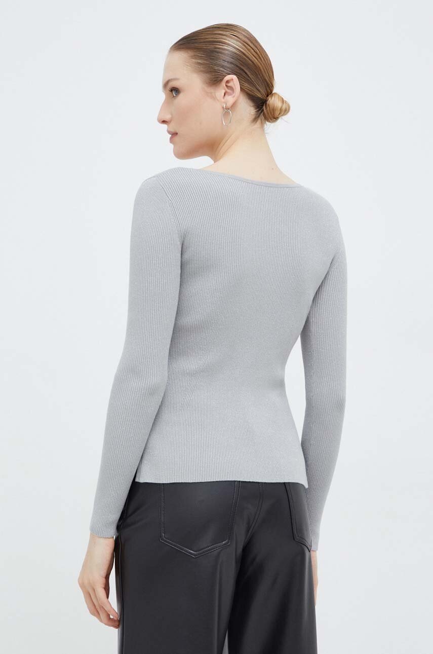 Πουλόβερ Max Mara Leisure χρώμα: ασημί φωτογραφία