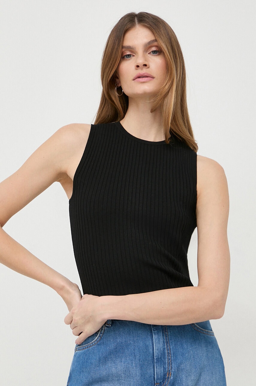 Weekend Max Mara top femei, culoarea negru 2415360000000