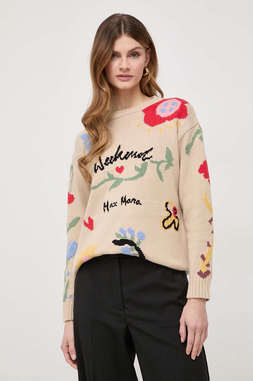 

Пуловер Weekend Max Mara дамски в бежово 2415361201600, Бежов