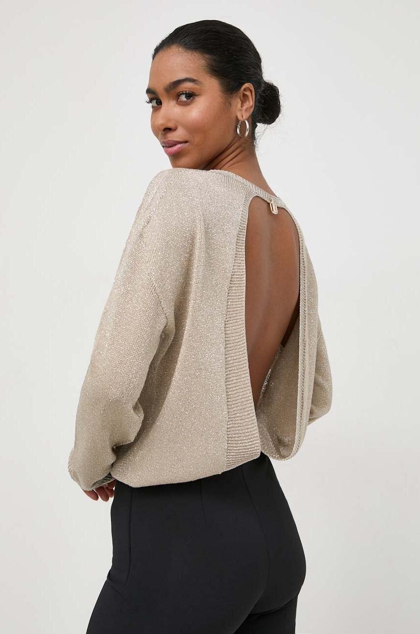 

Пуловер Liu Jo дамски в бежово от лека материя, Бежов