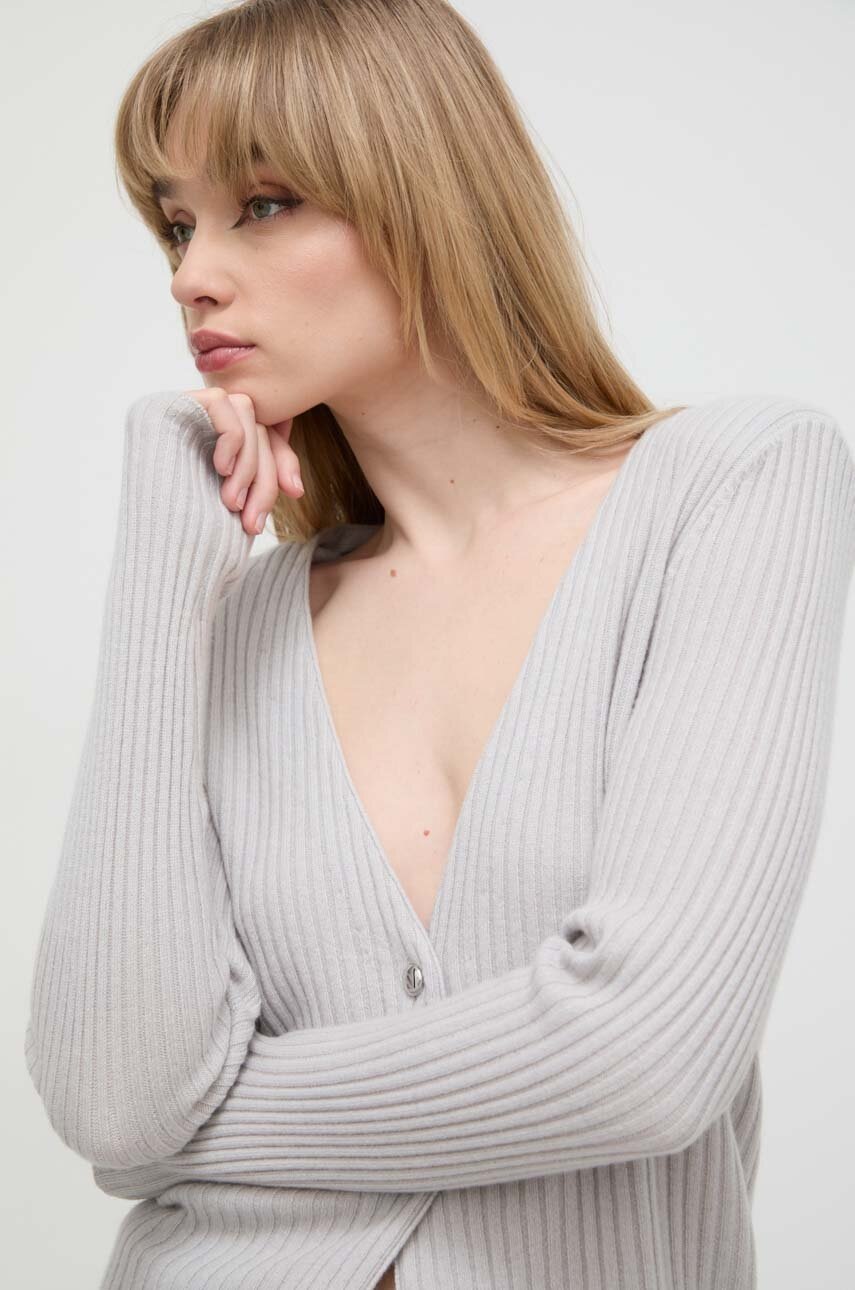 Ζακέτα κασμίρ IRO χρώμα: γκρι φωτογραφία