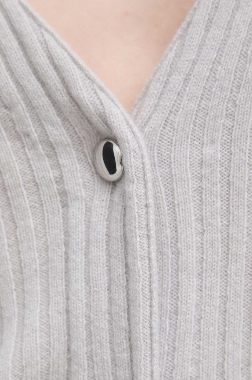 Ζακέτα κασμίρ IRO χρώμα: γκρι φωτογραφία