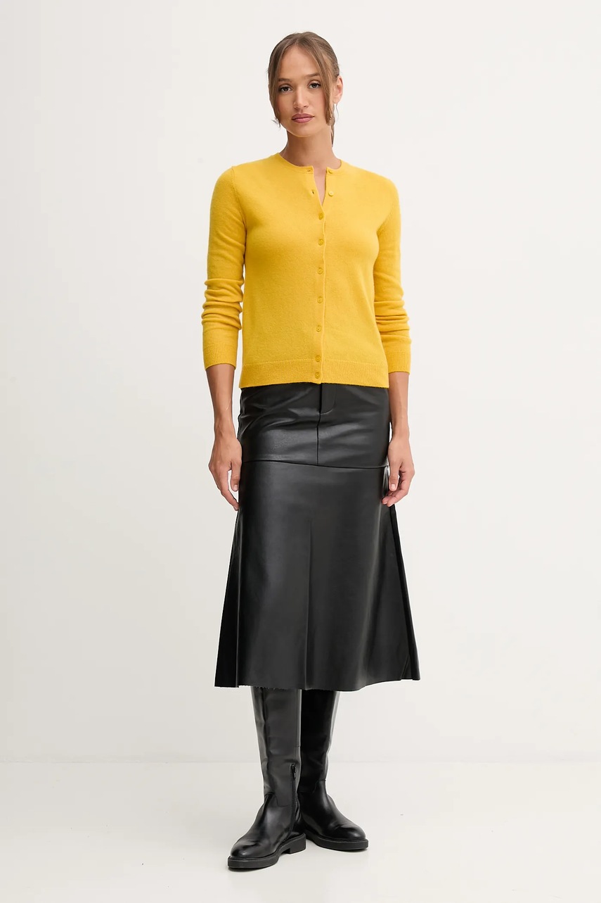 Шерстяной кардиган United Colors of Benetton цвет зелёный лёгкое