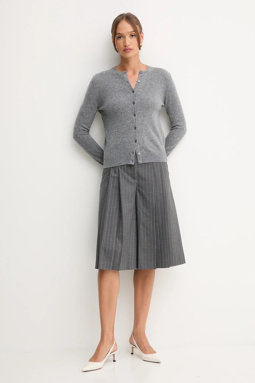 Шерстяной кардиган United Colors of Benetton цвет зелёный лёгкое