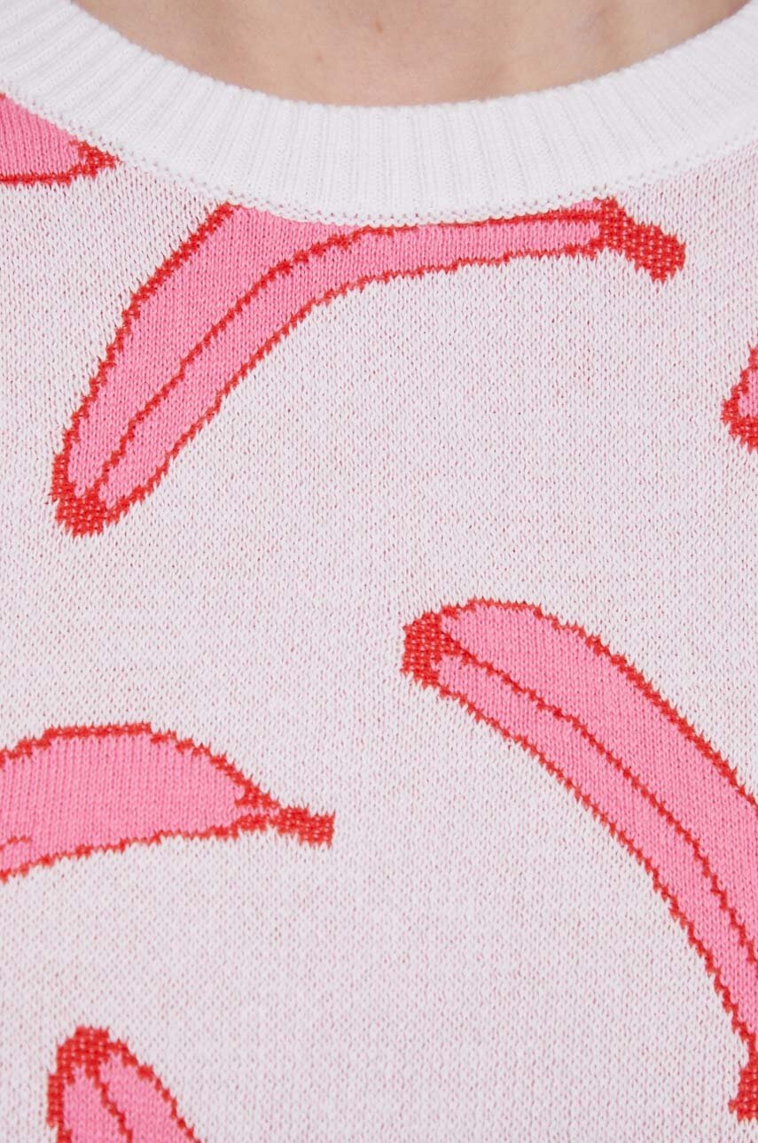 Πουλόβερ United Colors of Benetton χρώμα: ροζ φωτογραφία