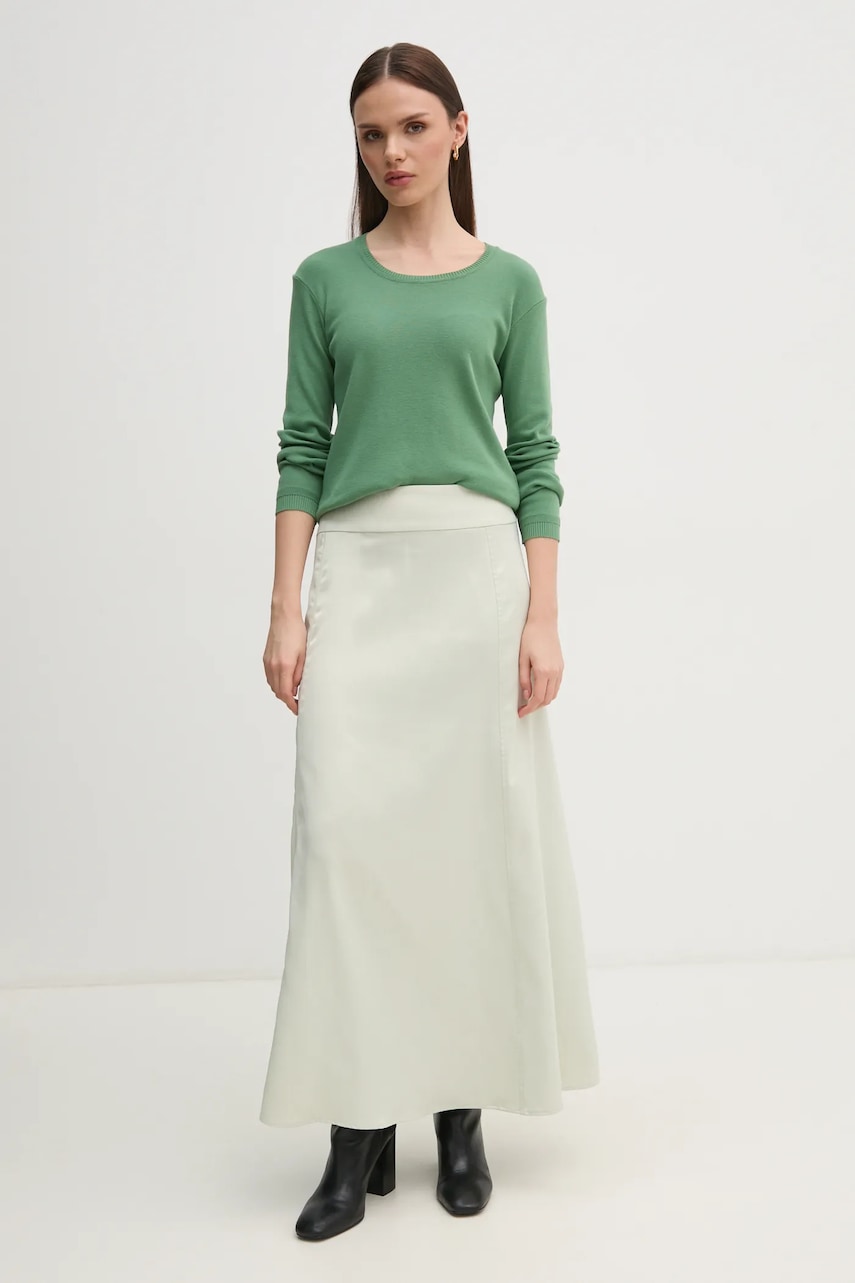 Хлопковый свитер United Colors of Benetton цвет серый лёгкий 1091D1M08 Хлопковый свитер United Colors of Benetton цвет серый лёгкий 1091D1M08