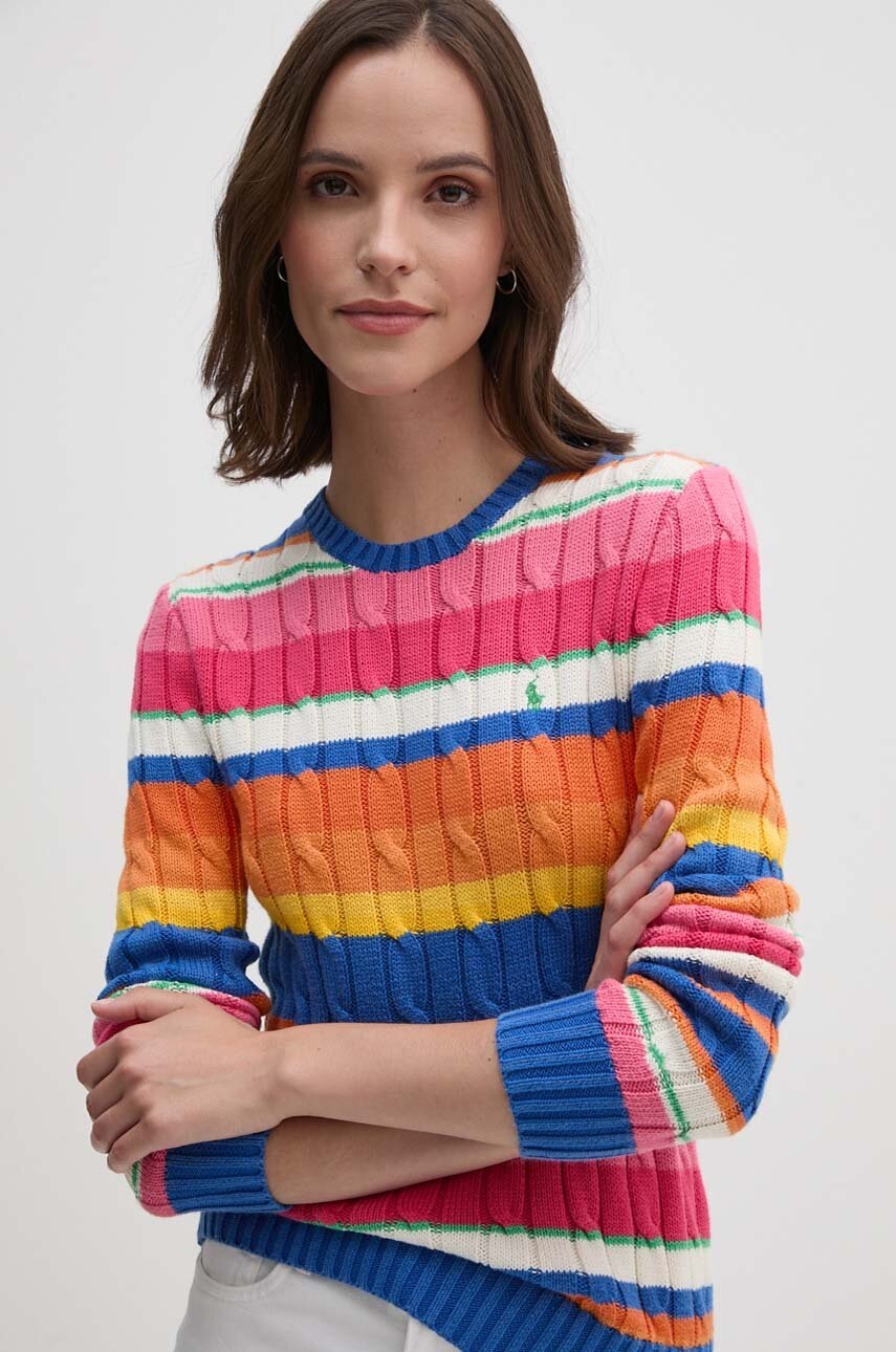 

Памучен пуловер Polo Ralph Lauren от лека материя 211935304, Многоцветен