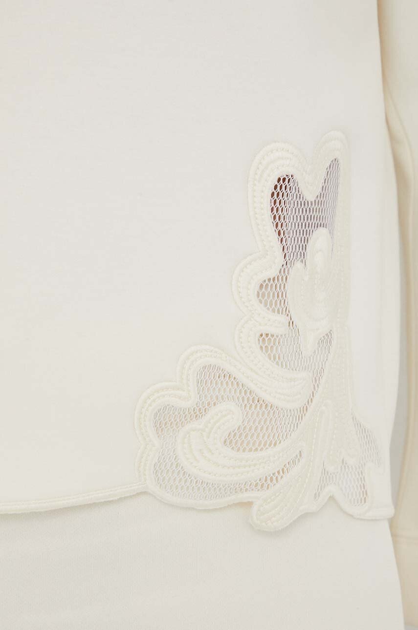 Dukserica Sisley za žene, boja: bež, bez uzorka