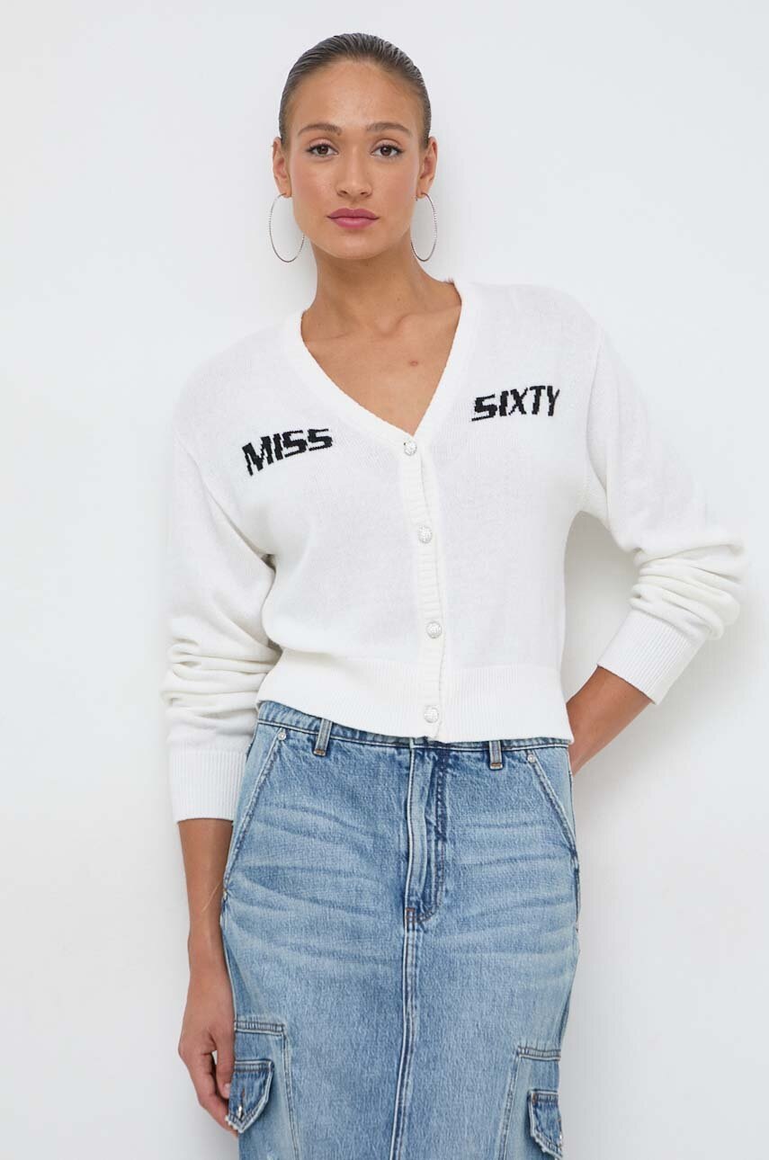 Miss Sixty cardigan din amestec de lana culoarea bej