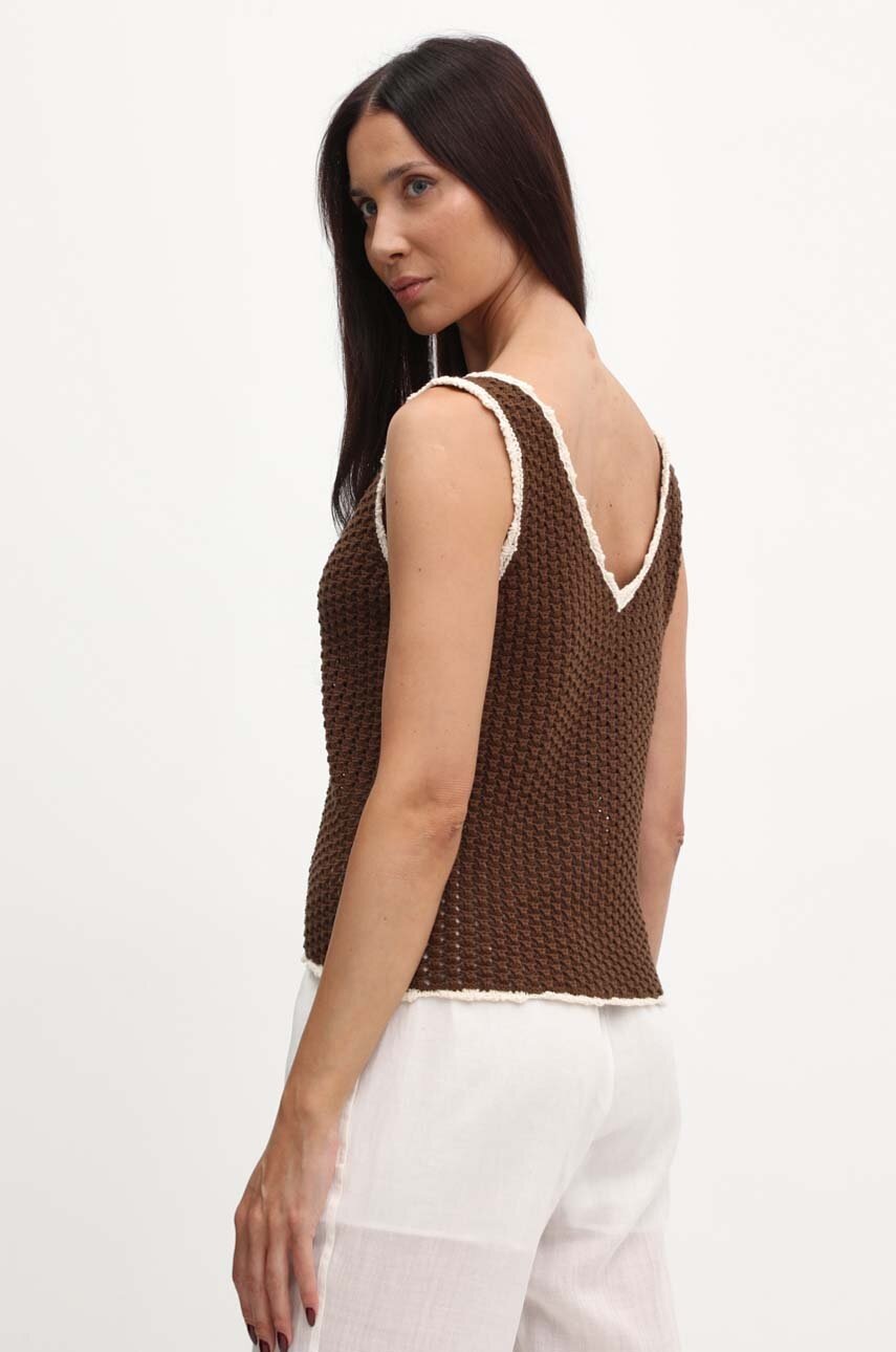 Vesta Weekend Max Mara hnědá barva, 2415361013600