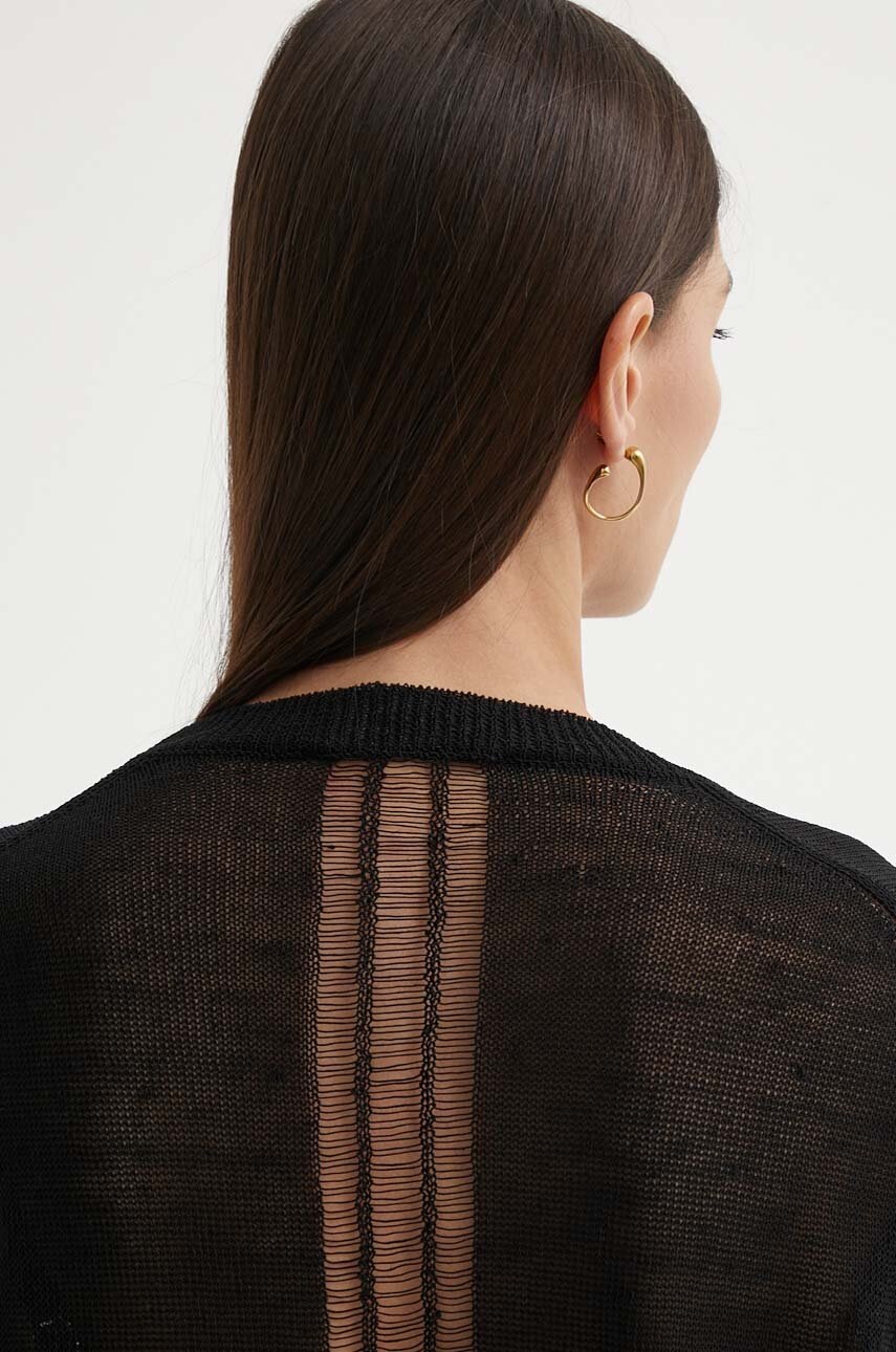 Λευκό μπλουζάκι AERON PLINY χρώμα: μαύρο, AW24SSTO508505 φωτογραφία