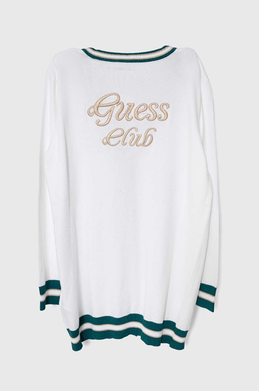 Детский кардиган Guess цвет белый лёгкий