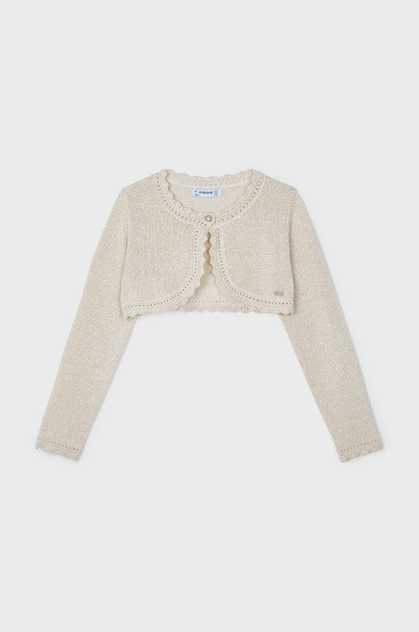 Mayoral cardigan copii culoarea bej, light