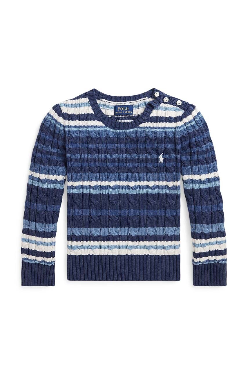 Levně Dětský svetr Polo Ralph Lauren tmavomodrá barva, 312940988001