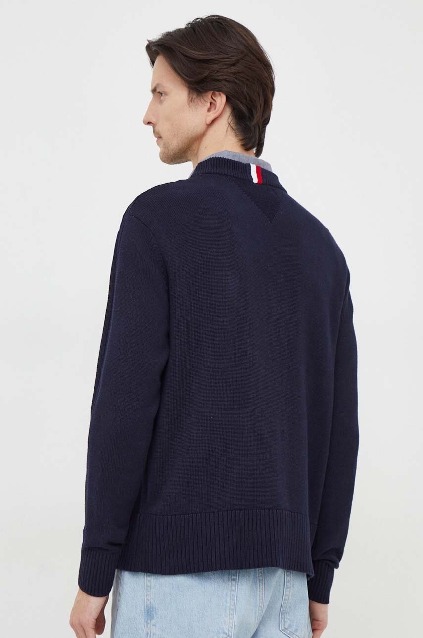 Бавовняний светр Tommy Hilfiger колір синій легкий 