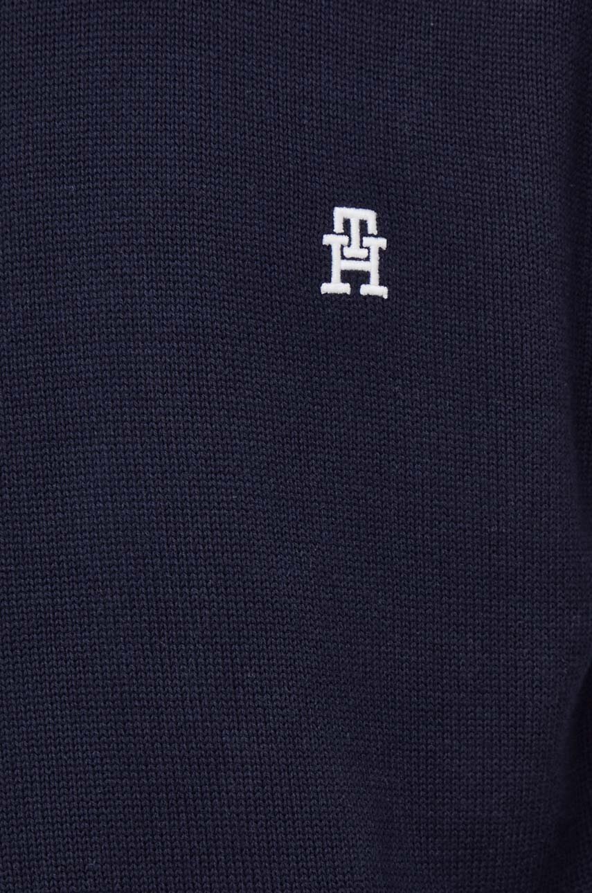 Бавовняний светр Tommy Hilfiger колір синій легкий 