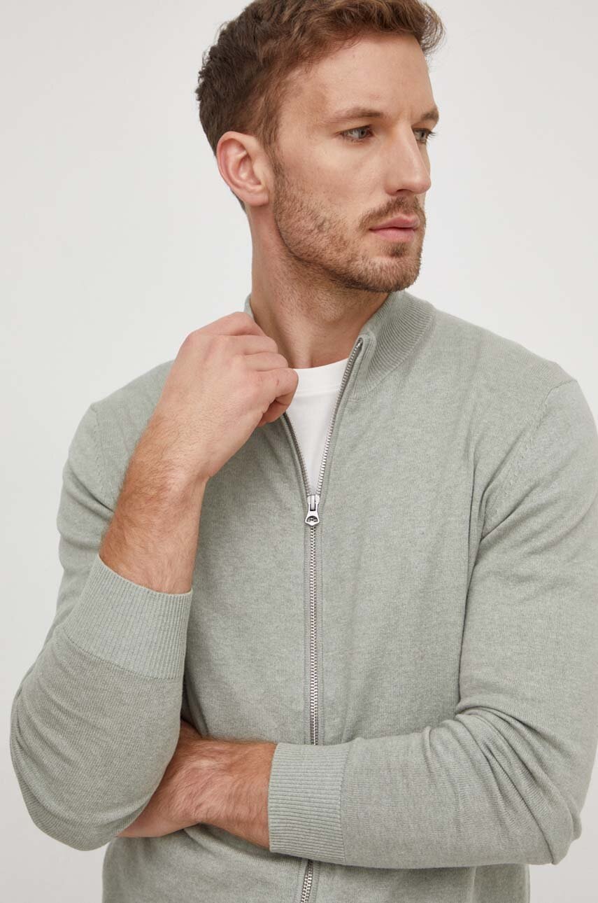 

Кардиган з домішкою вовни Pepe Jeans Malcom колір зелений