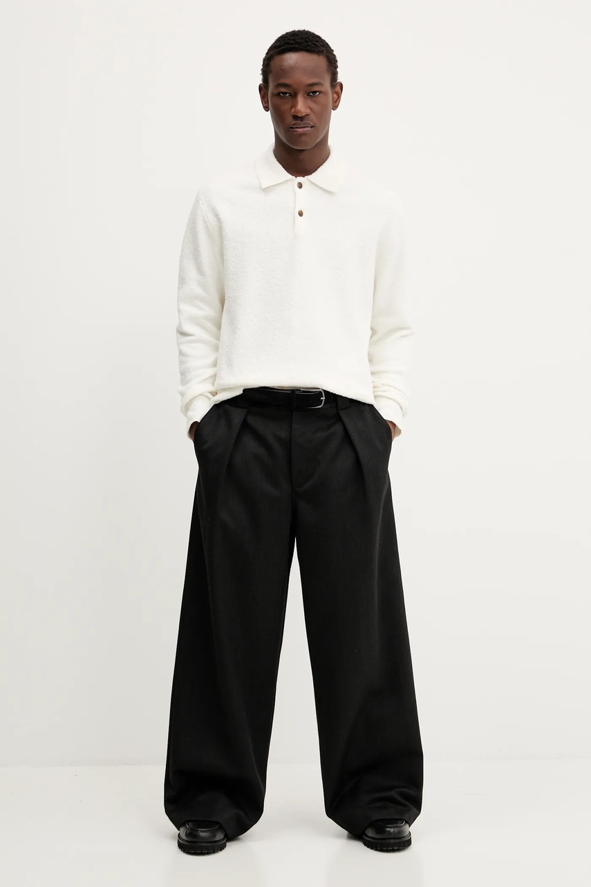 Свитер с примесью шерсти Samsoe Samsoe мужской цвет бежевый