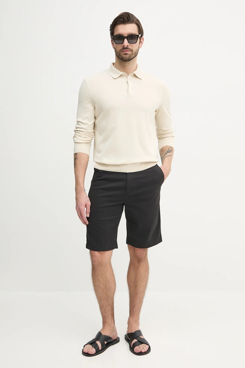 Хлопковый свитер BOSS цвет белый лёгкий 50506025 Хлопковый свитер BOSS цвет белый лёгкий 50506025