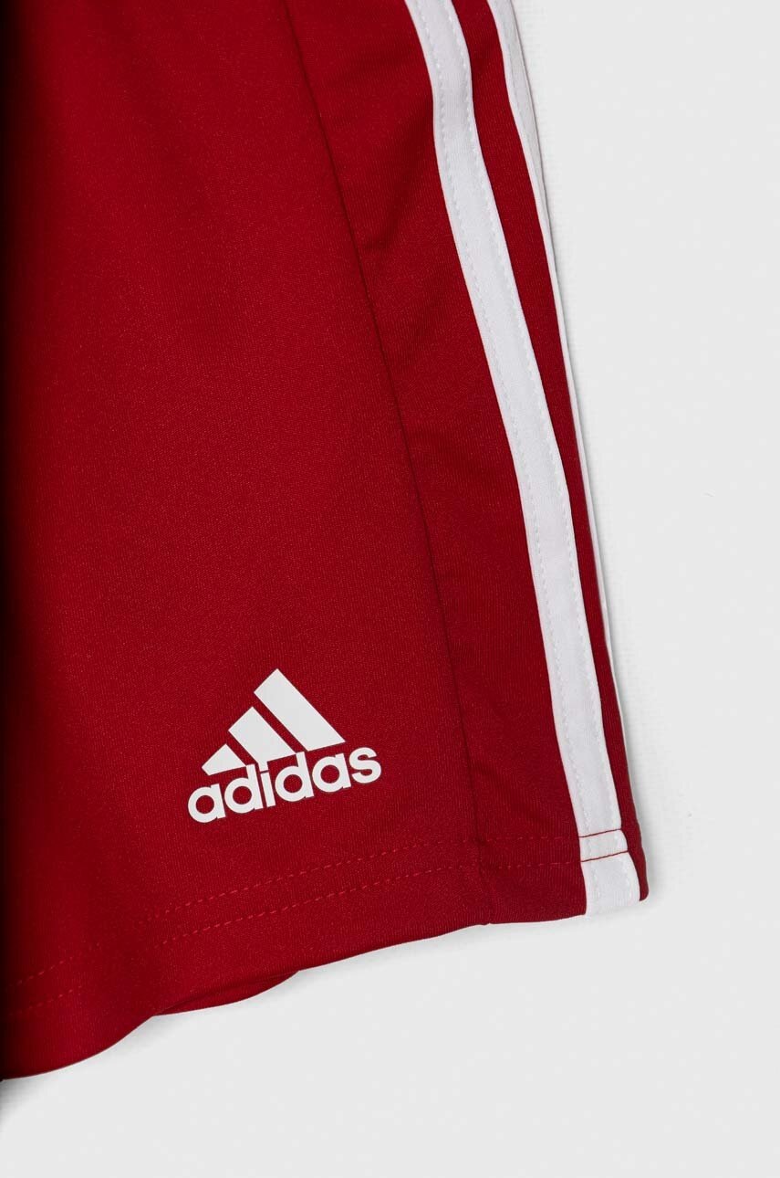 Детские шорты adidas Performance SQUAD 21 SHO Y цвет красный регулируемая талия Детские шорты adidas Performance SQUAD 21 SHO Y цвет красный регулируемая талия