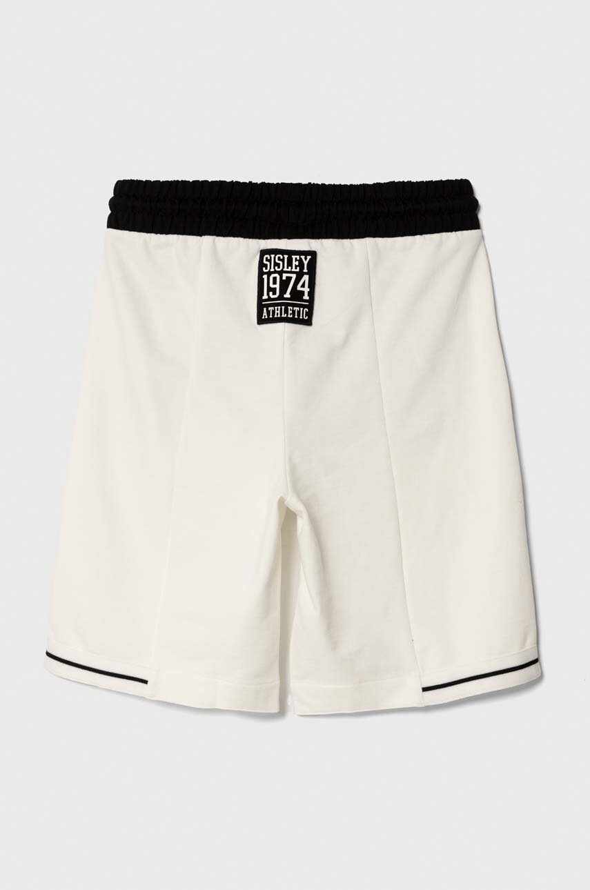 Детские хлопковые шорты Sisley цвет белый регулируемая талия в Ровном Детские хлопковые шорты Sisley цвет белый регулируемая талия в Ровном