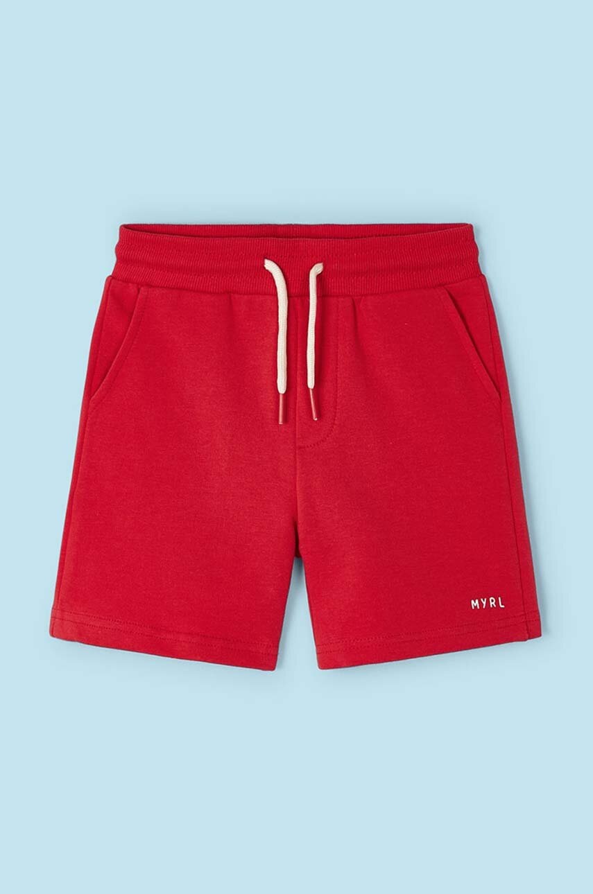 Mayoral pantaloni scurti copii culoarea rosu