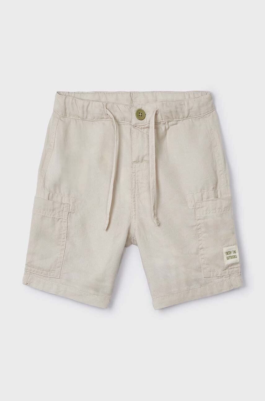 Mayoral pantaloni scurti copii culoarea bej