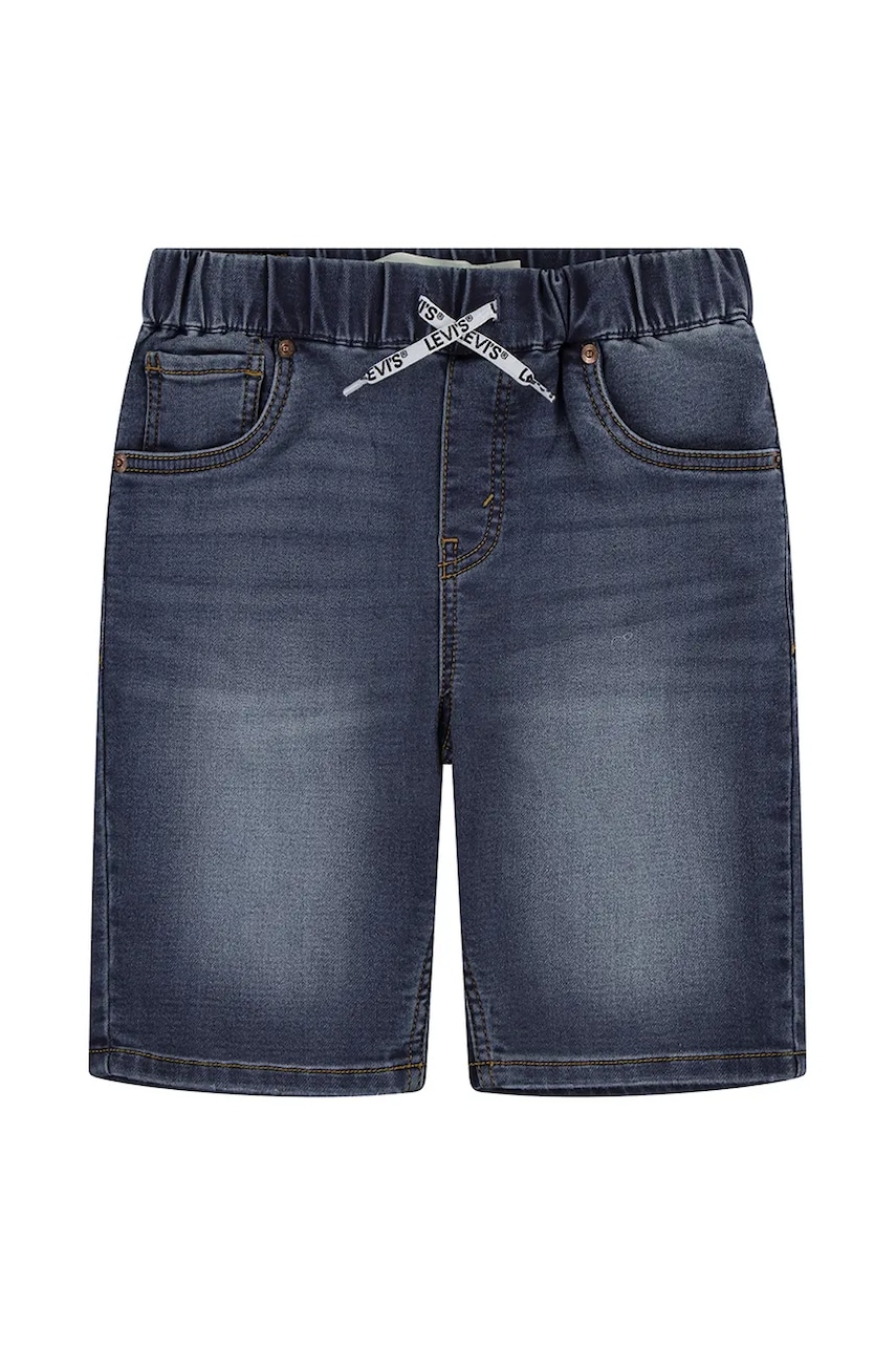 Levi's pantaloni scurți din denim pentru copii LVB SKINNY DOBBY SHORT culoarea bleumarin Levi's pantaloni scurți din denim pentru copii LVB SKINNY DOBBY SHORT culoarea bleumarin