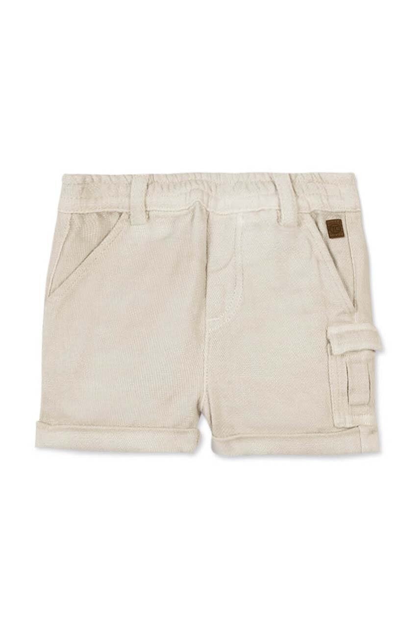 Детские шорты с примесью льна Tartine et Chocolat цвет бежевый