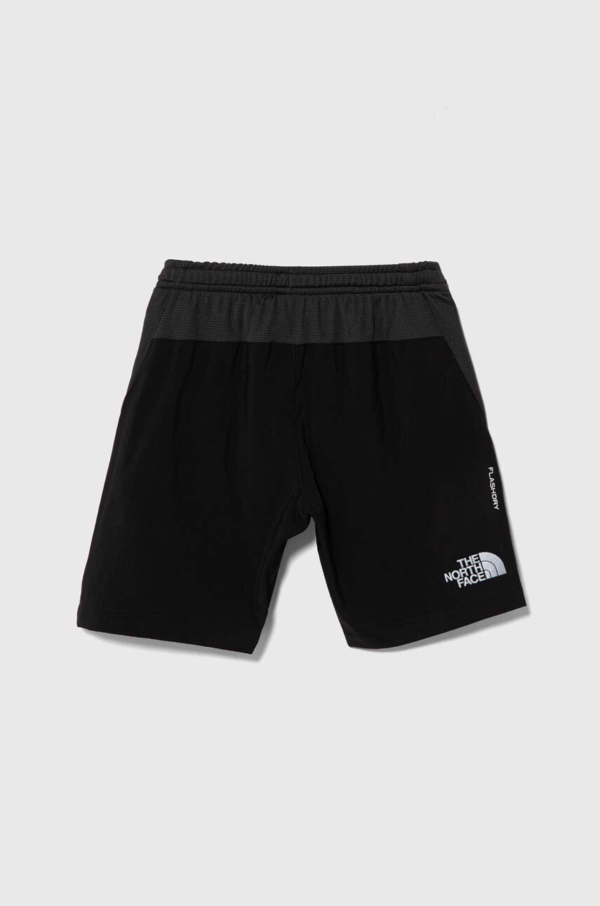 Дитячі шорти The North Face REACTOR SHORT колір чорний регульована талія