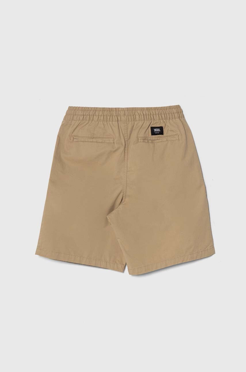 Детские шорты Vans RANGE ELASTIC WAIST SHORT II BOYS цвет коричневый регулируемая талия Детские шорты Vans RANGE ELASTIC WAIST SHORT II BOYS цвет коричневый регулируемая талия