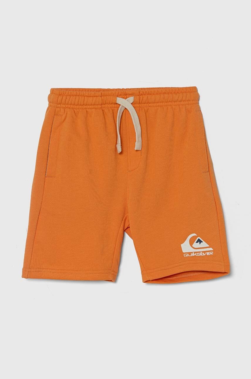 Quiksilver pantaloni scurti copii EASY DAY culoarea portocaliu, melanj