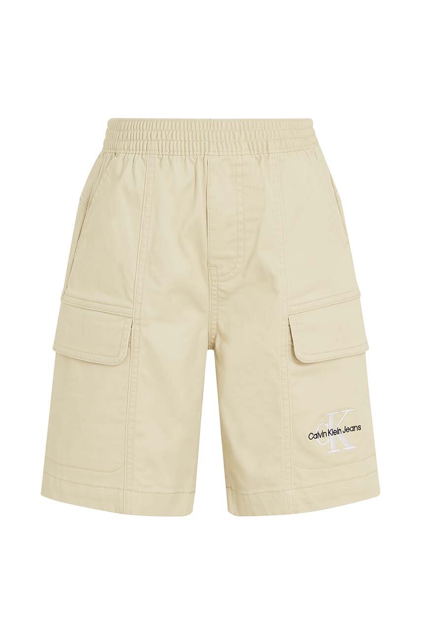 Детские шорты Calvin Klein Jeans цвет жёлтый