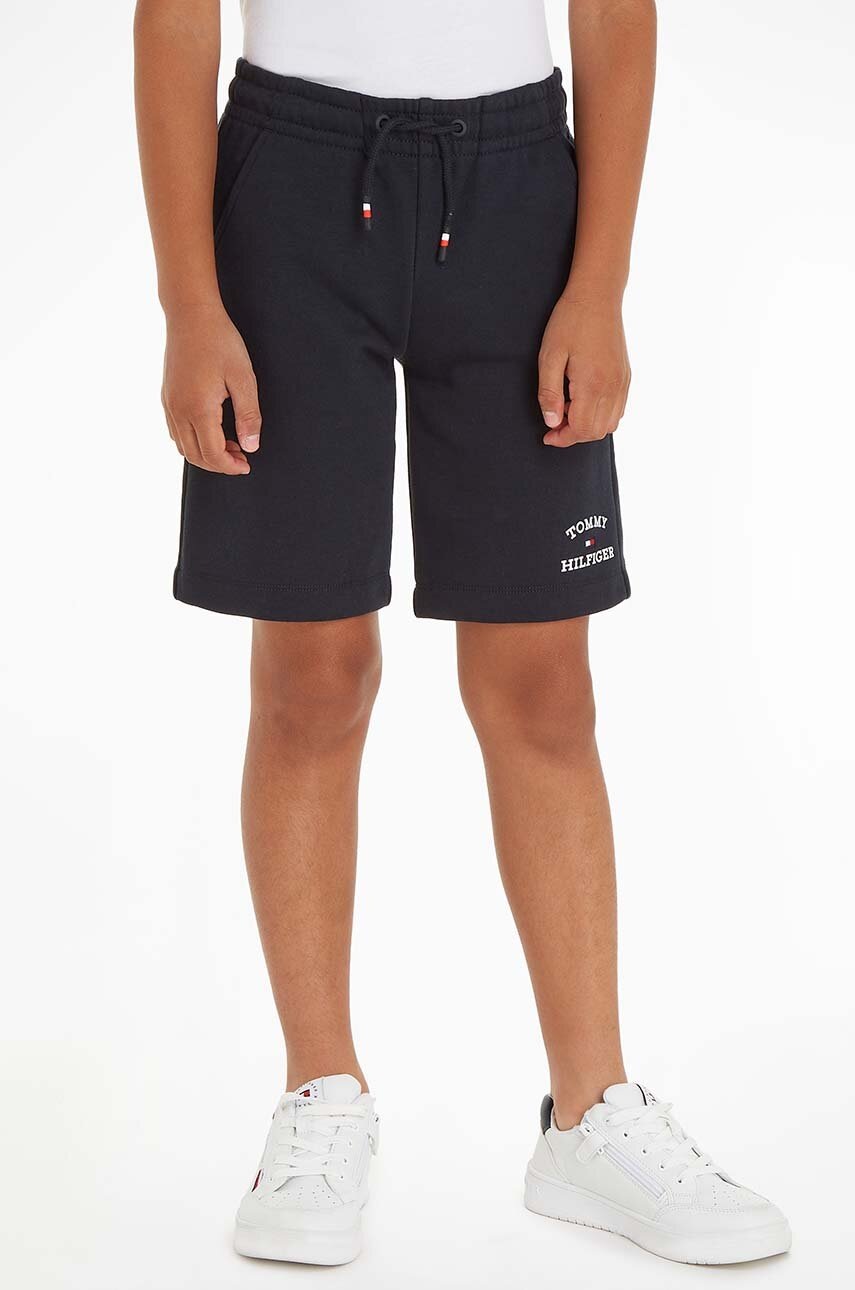 

Детски къси панталони Tommy Hilfiger в черно, Черен