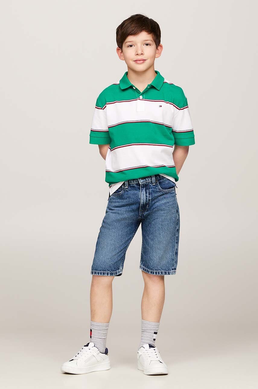 

Детски дънков къс панталон Tommy Hilfiger в синьо, Син