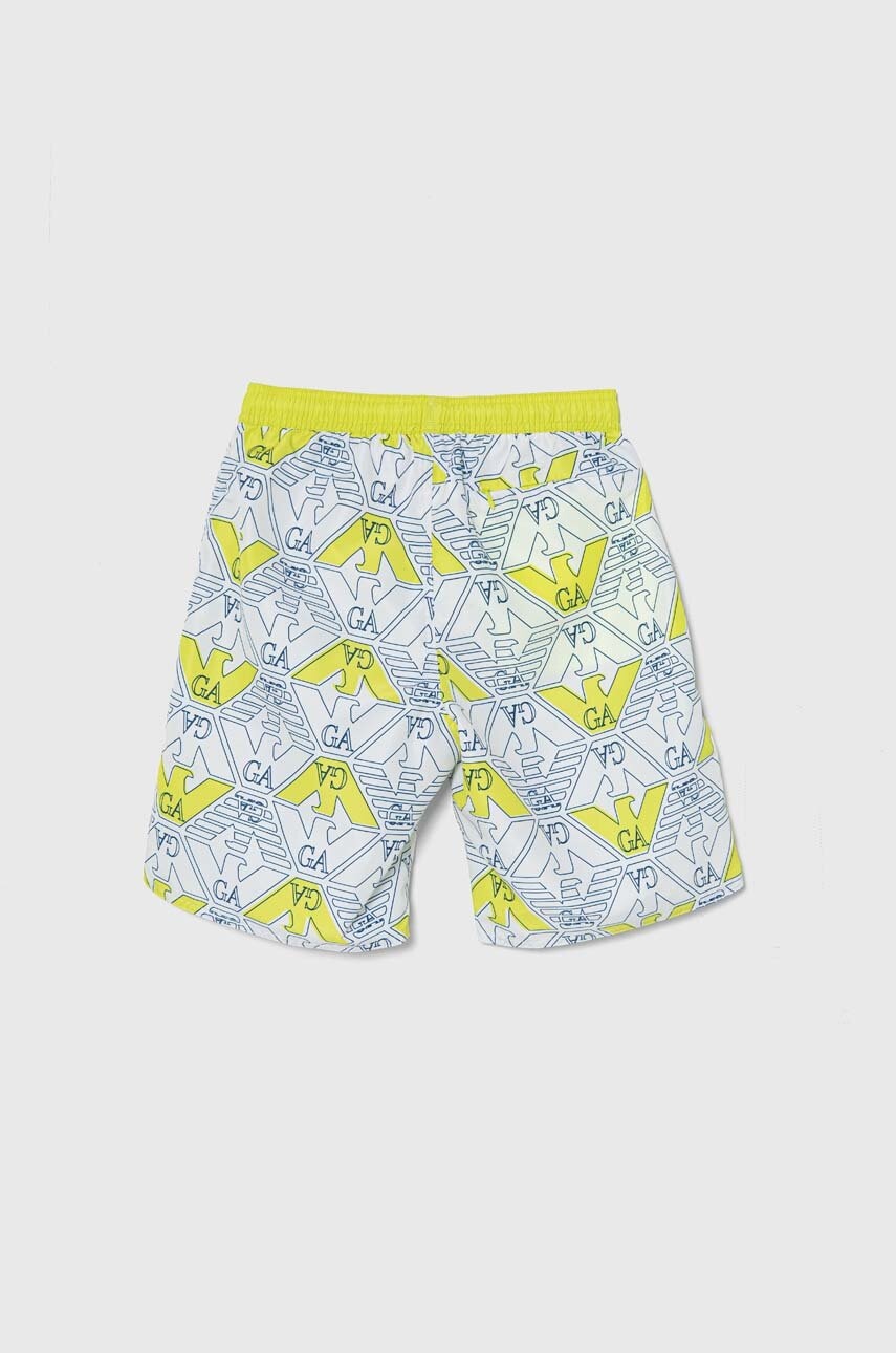 Детские шорты для плавания Emporio Armani цвет жёлтый Детские шорты для плавания Emporio Armani цвет жёлтый