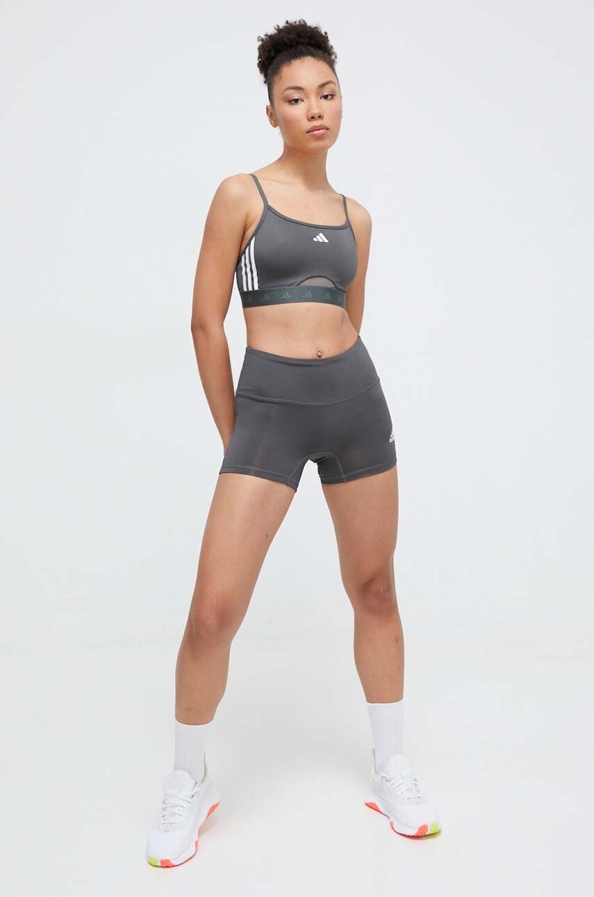 Σορτς προπόνησης adidas Performance χρώμα: γκρι HR8895 φωτογραφία